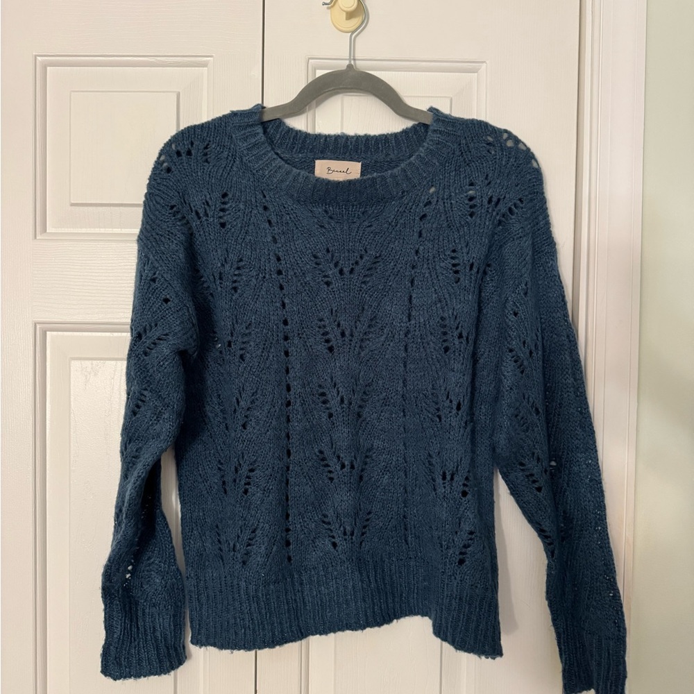 Elegant Teal Sweater Crochet look by Becool